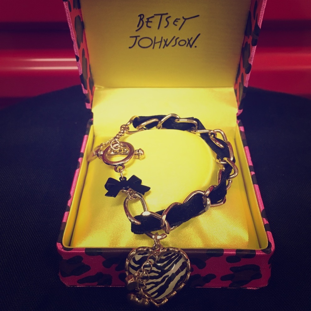 Betsey Johnson Bracelet Zebra Print